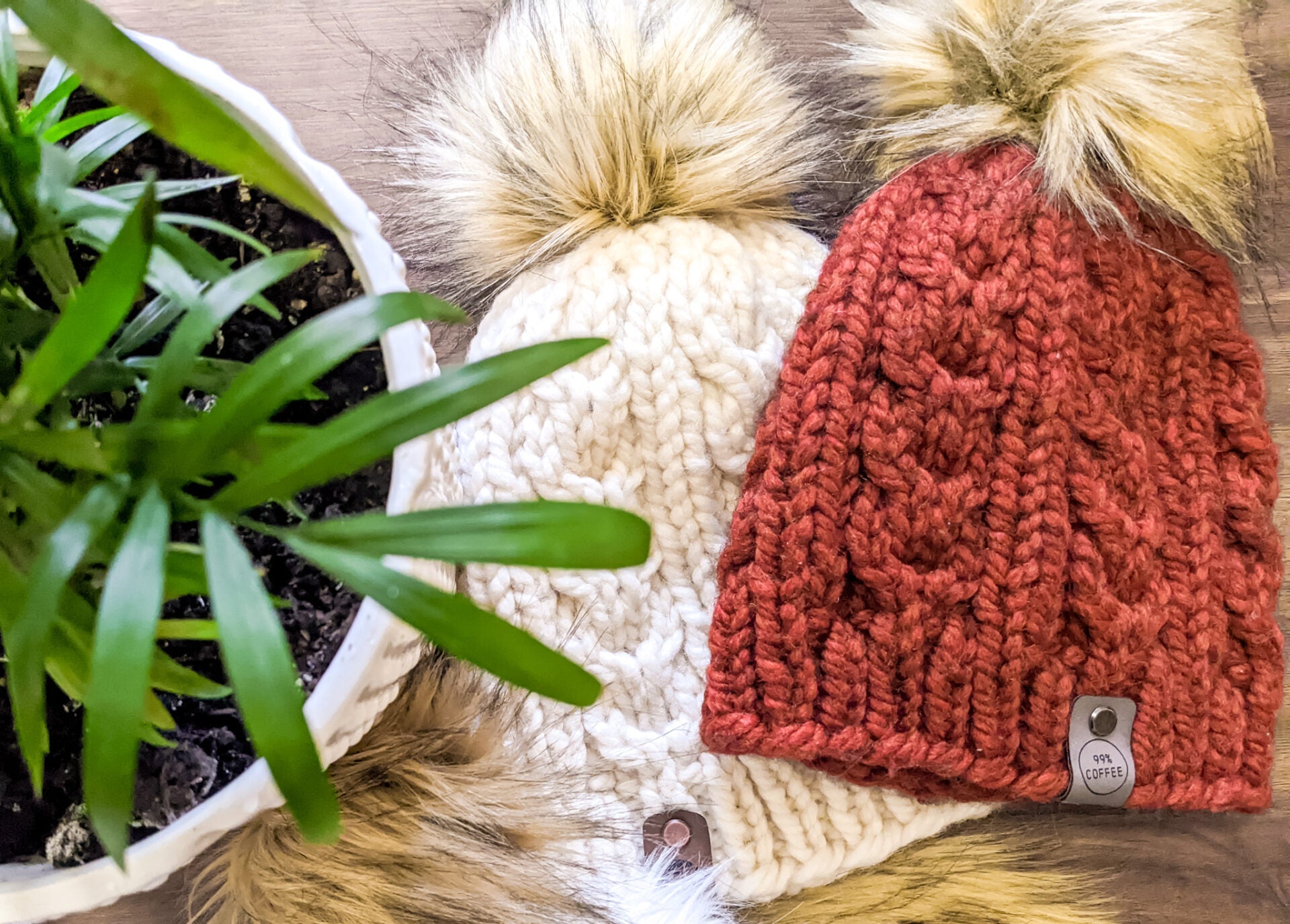 Wishing for Winter Cabled Hat Pattern // Free Knit Pattern - 99% Coffee