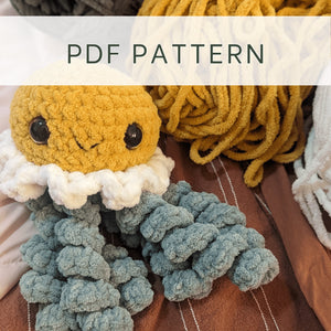 Flora the Jellyfish Amigurumi Crochet Pattern