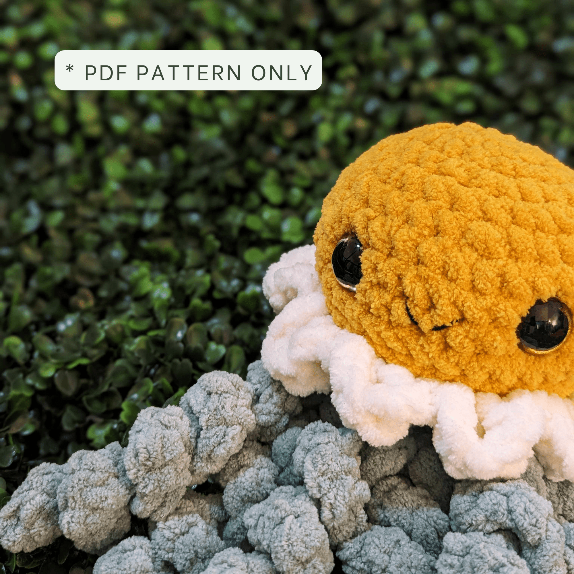 Crochet Pattern || Flora the Jellyfish - Cute and Easy Flower Jellyfish Amigurumi Crochet Pattern - 99% Coffee - Instant Download