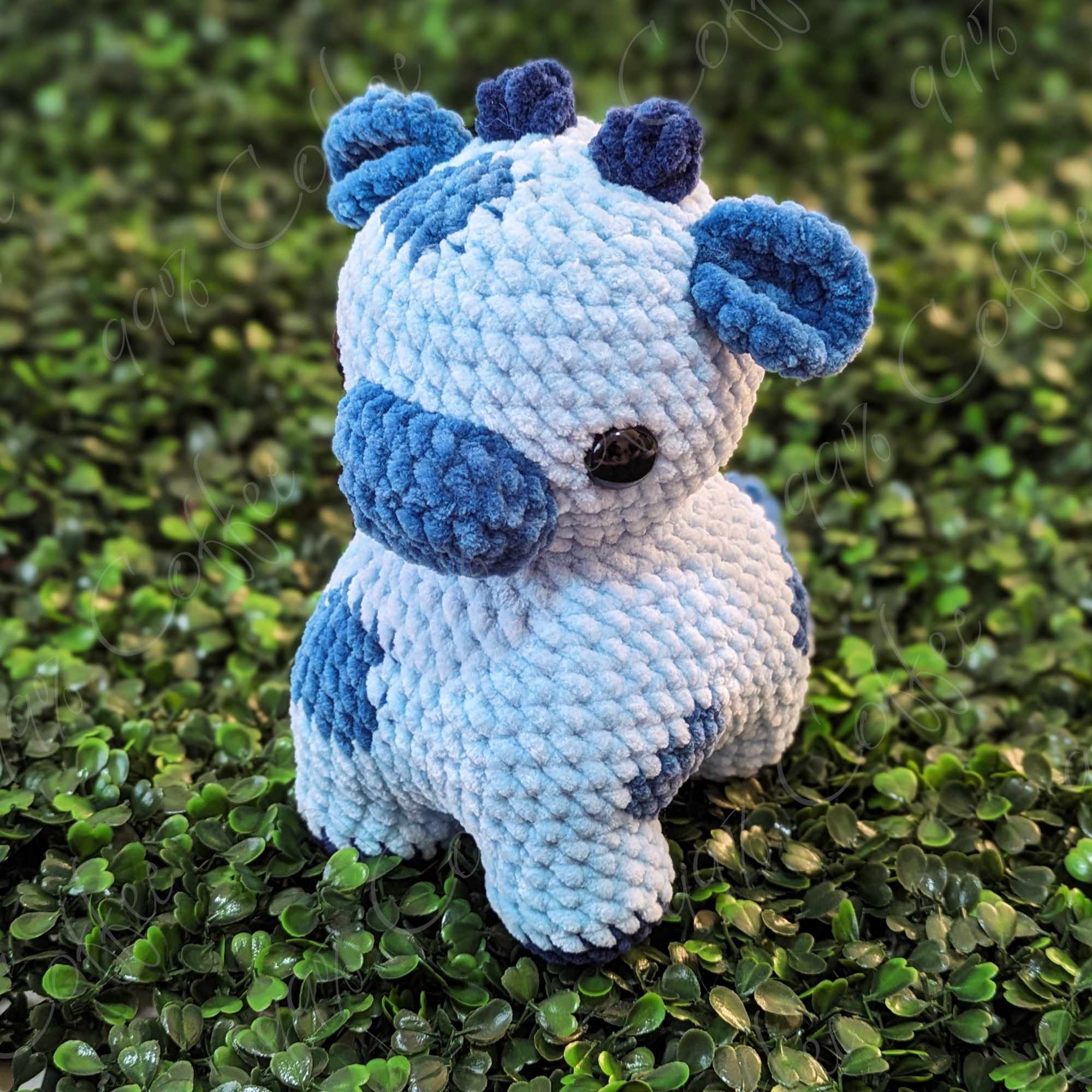 Fruit Cow Plushie - Cute Handmade Fruit Cow Stuffed Animal - 99% Coffee -