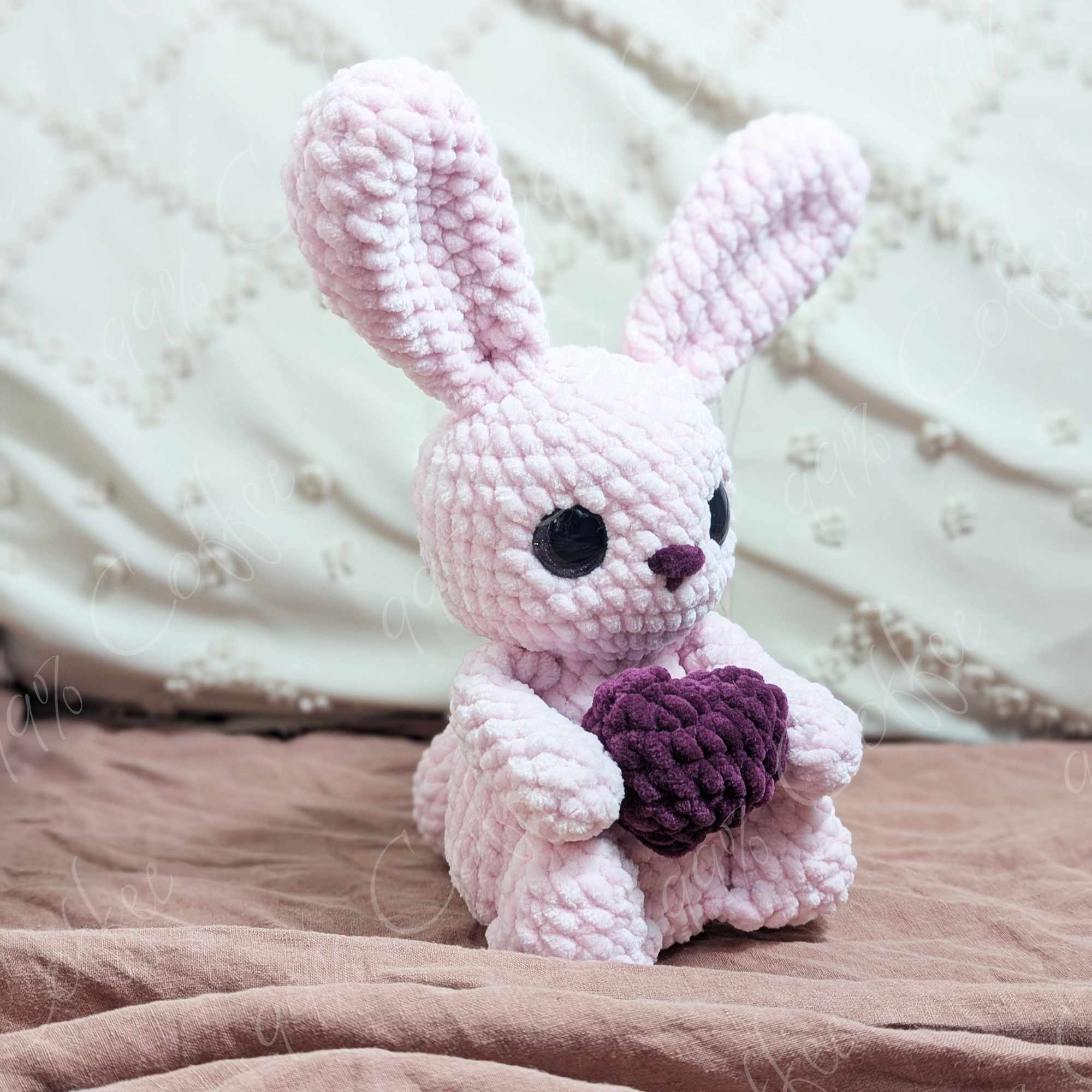 Bunny & Heart Stuffed Animal - 99% Coffee