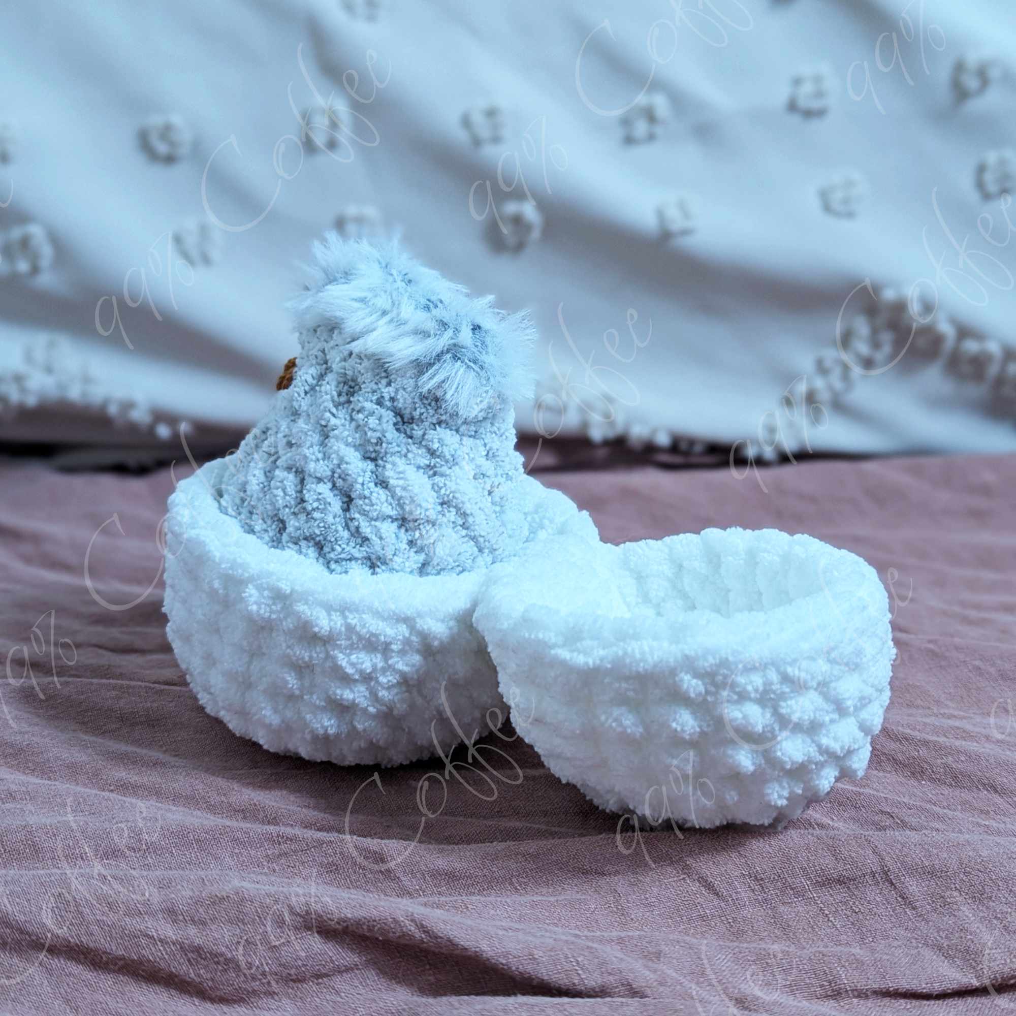 Hatching Chick Stuffed Animal - Cute Handmade Baby Chick Plushie - 99% Coffee -