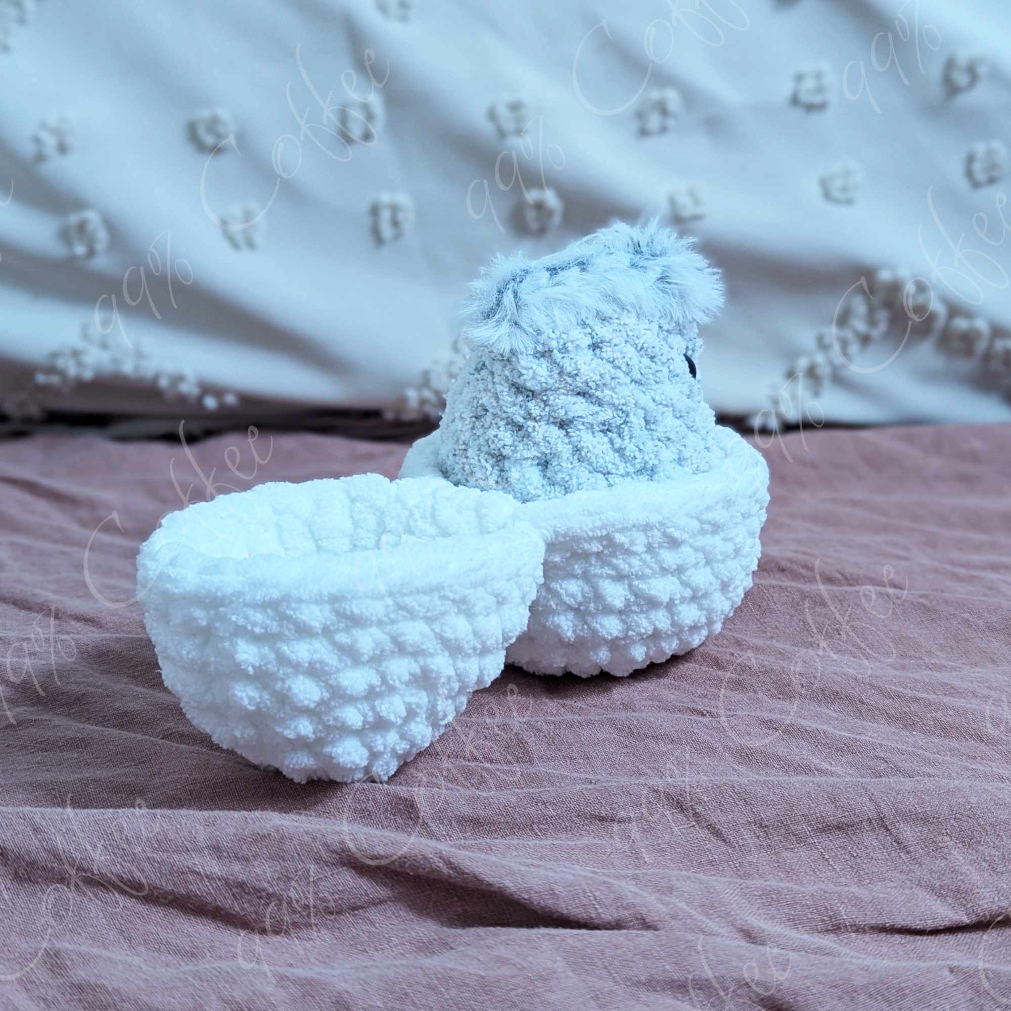 Hatching Chick Stuffed Animal - Cute Handmade Baby Chick Plushie - 99% Coffee -