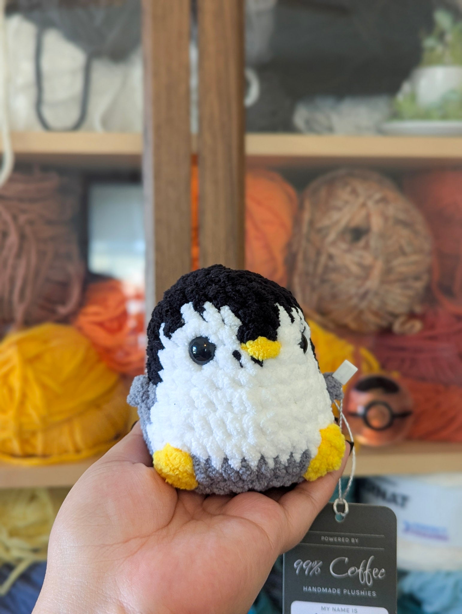 Chubby Penguin Stuffed Animal - 99% Coffee