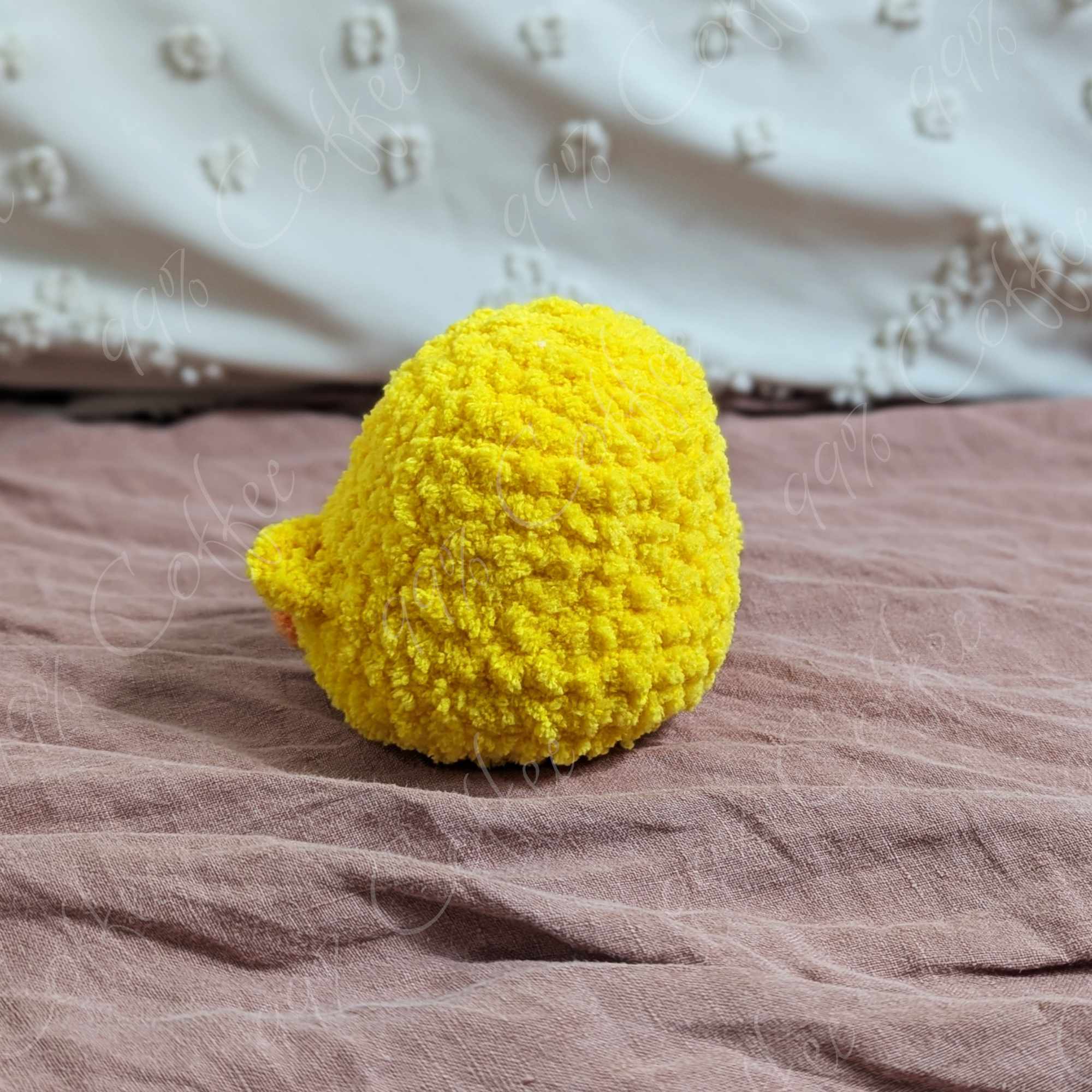 Chubby Chick Stuffed Animal - Cute Handmade Baby Chick Stuffed Animal - 99% Coffee - #color_yellow