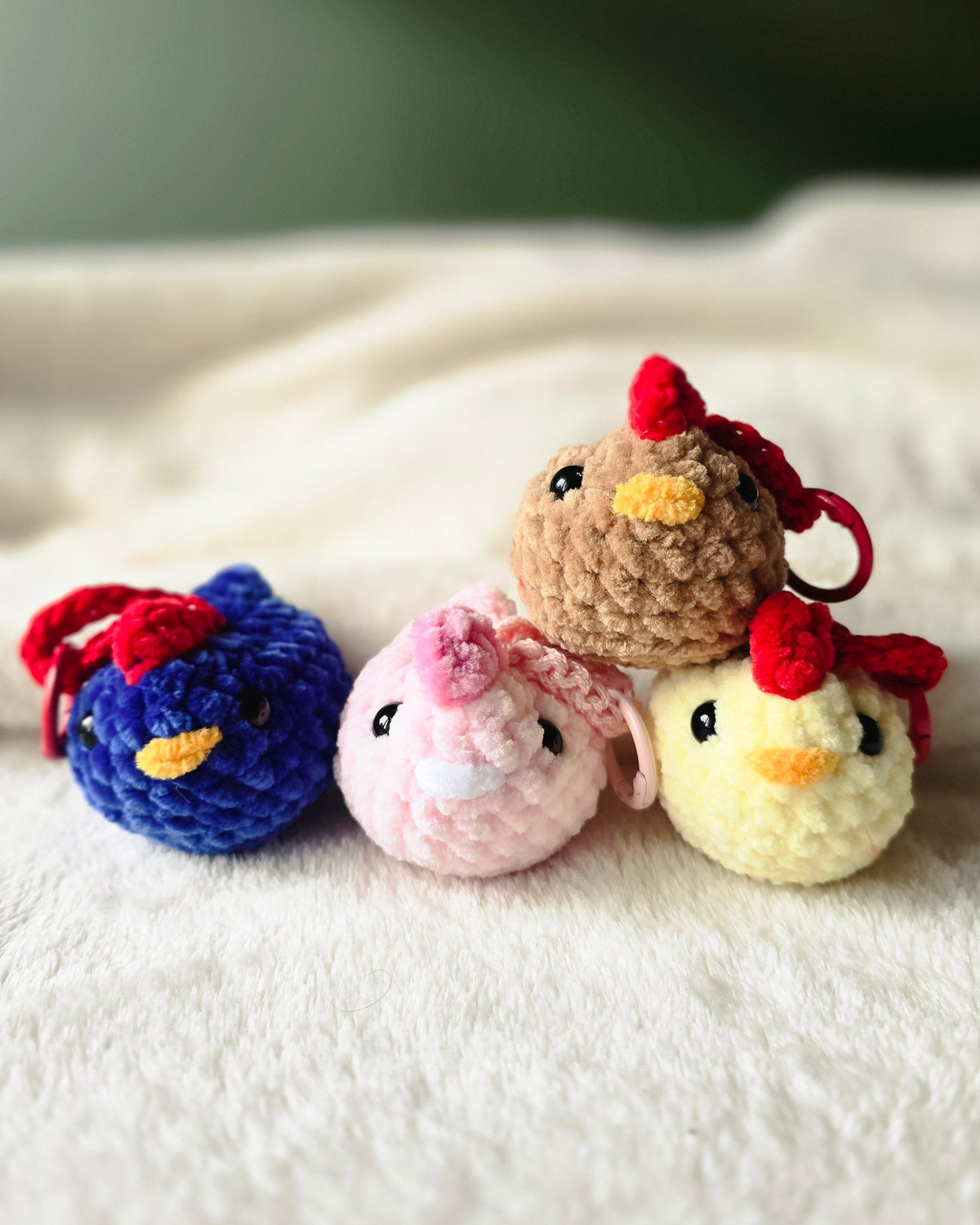 Mini Chicken Plush Bag Charm - 99% Coffee