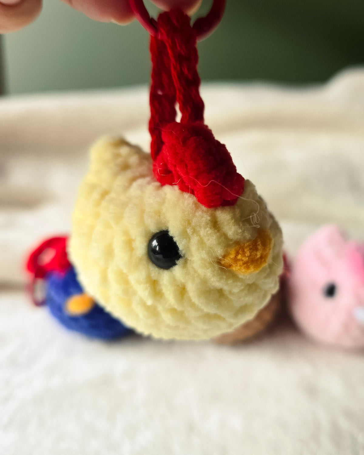 Mini Chicken Plush Bag Charm - 99% Coffee