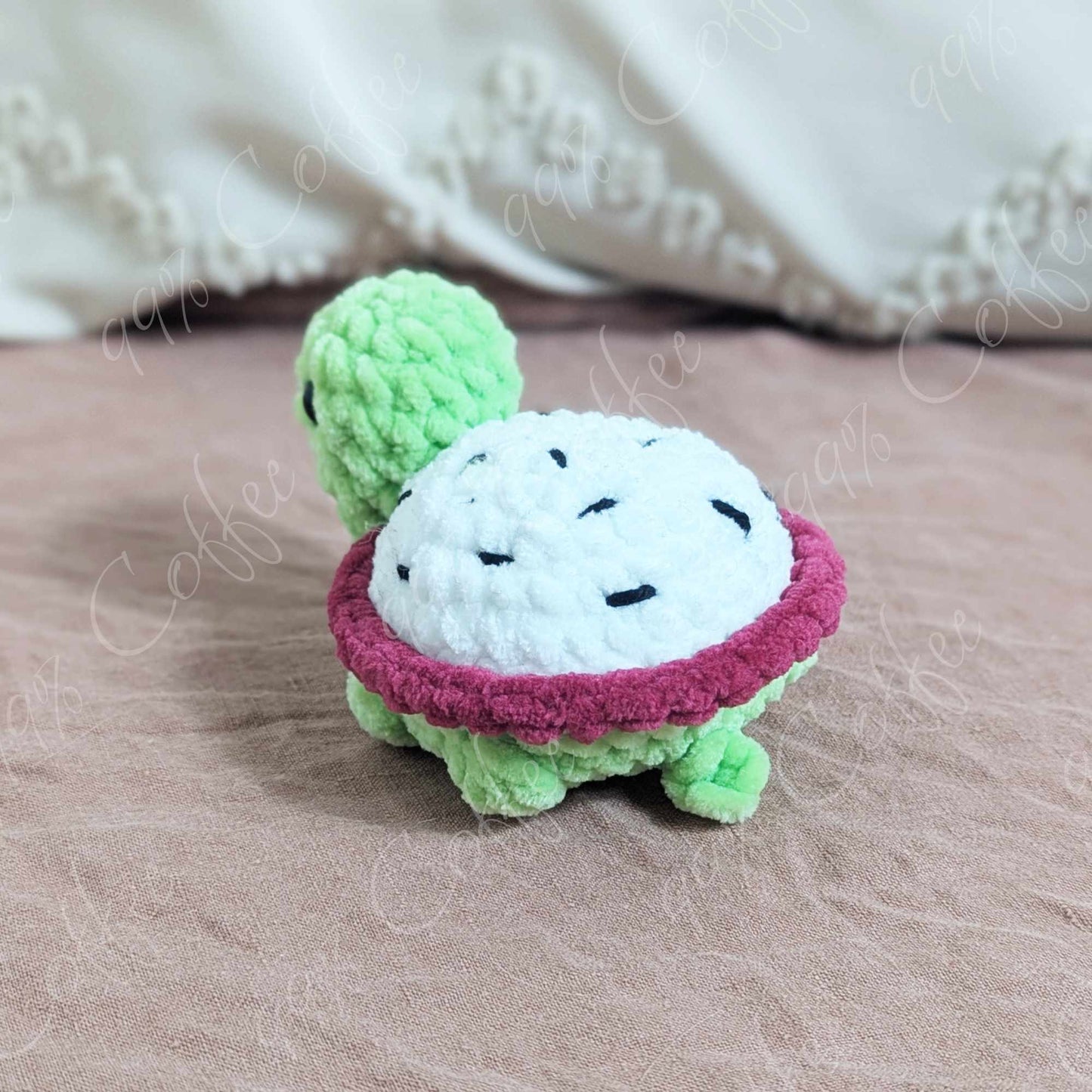 Mini Dragonfruit Turtle Stuffed Animal - 99% Coffee