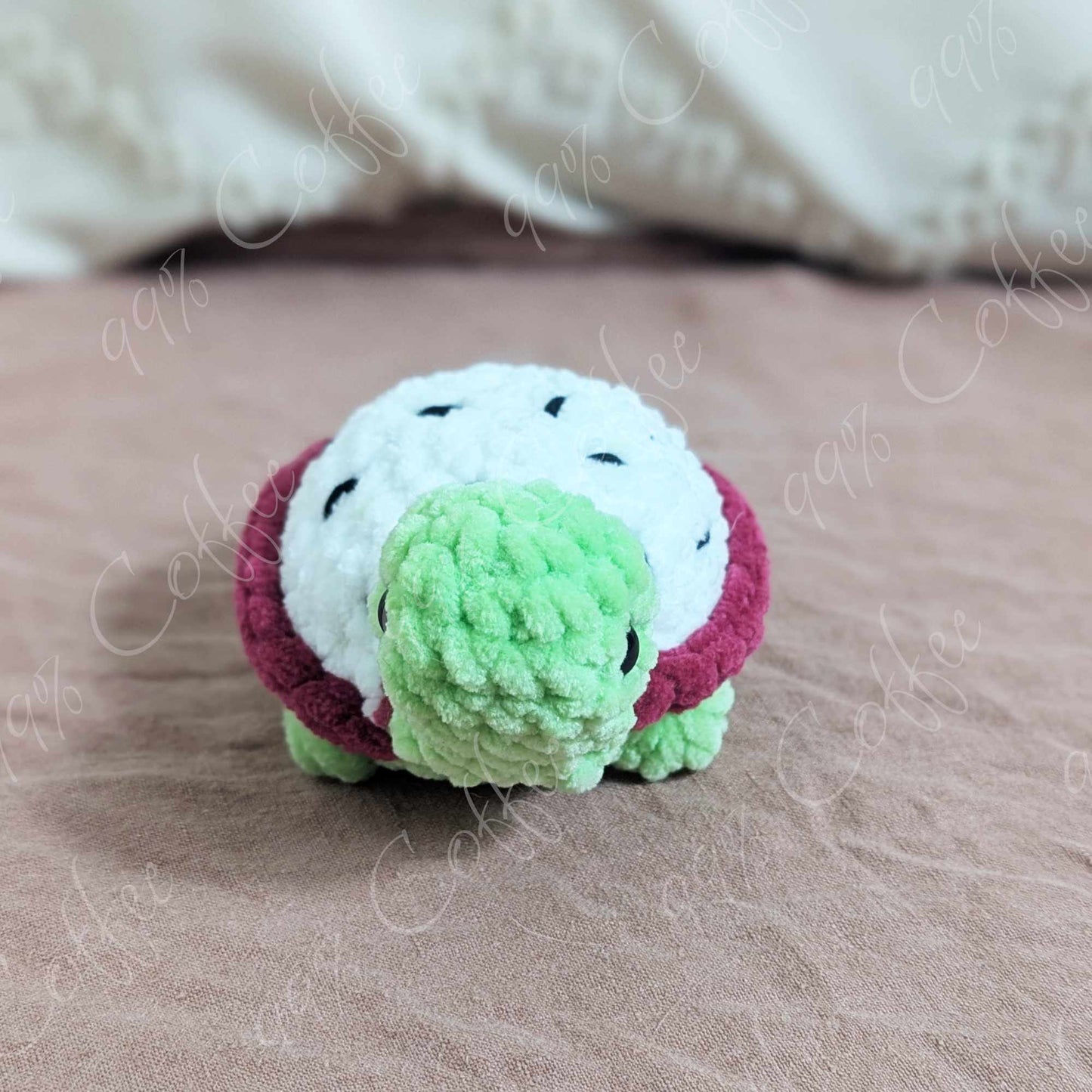 Mini Dragonfruit Turtle Stuffed Animal - 99% Coffee