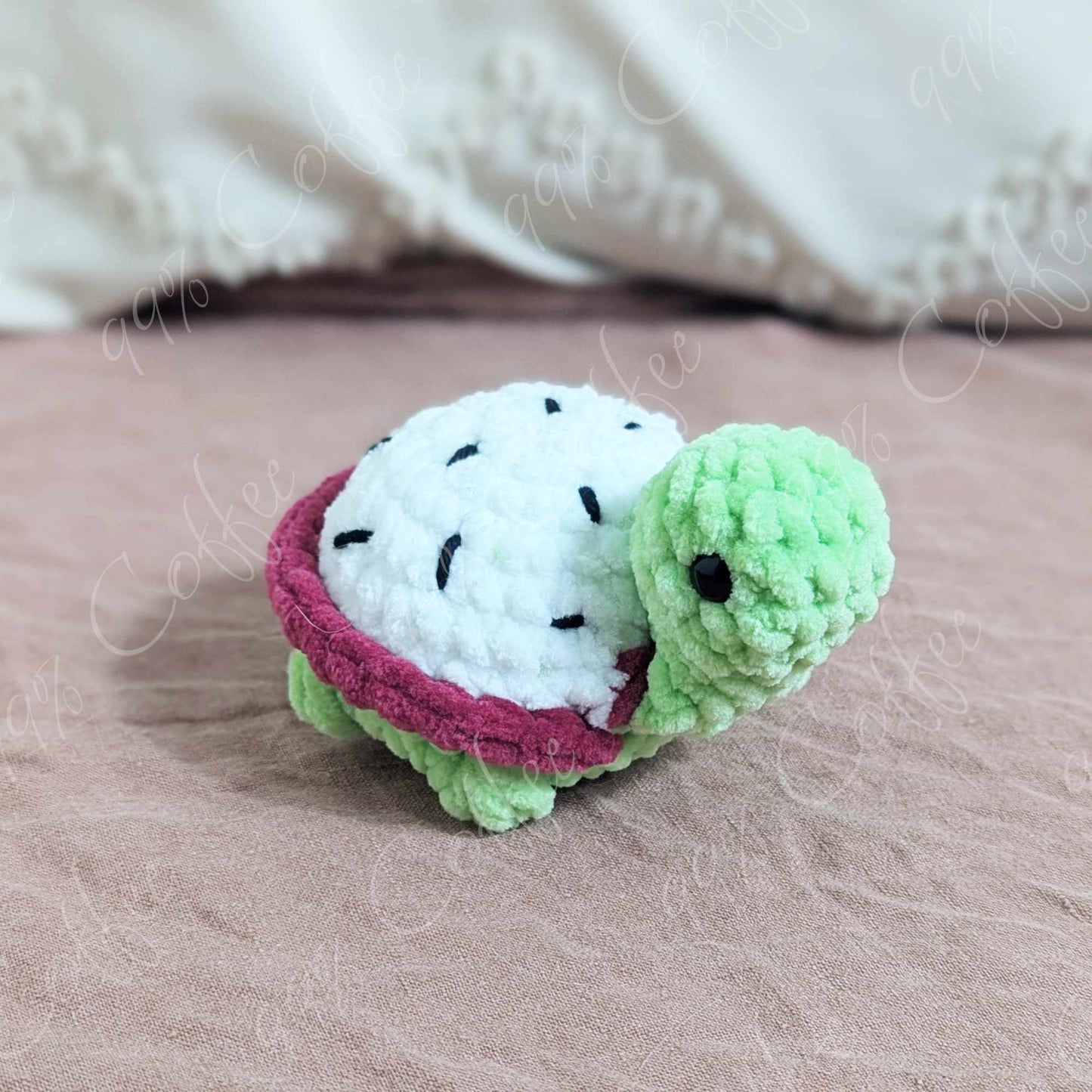 Mini Dragonfruit Turtle Stuffed Animal - 99% Coffee
