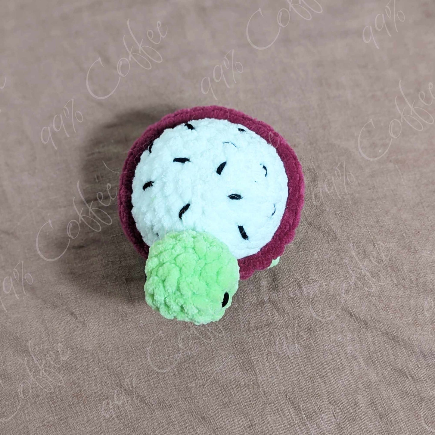 Mini Dragonfruit Turtle Stuffed Animal - 99% Coffee