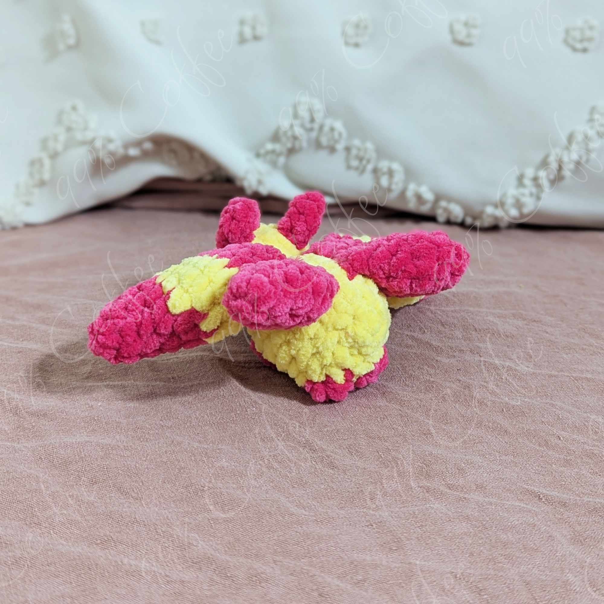 Rosie Maple Moth Stuffed Animal - Cute Handmade Moth Stuffed Animal - 99% Coffee - #color_rosie-maple