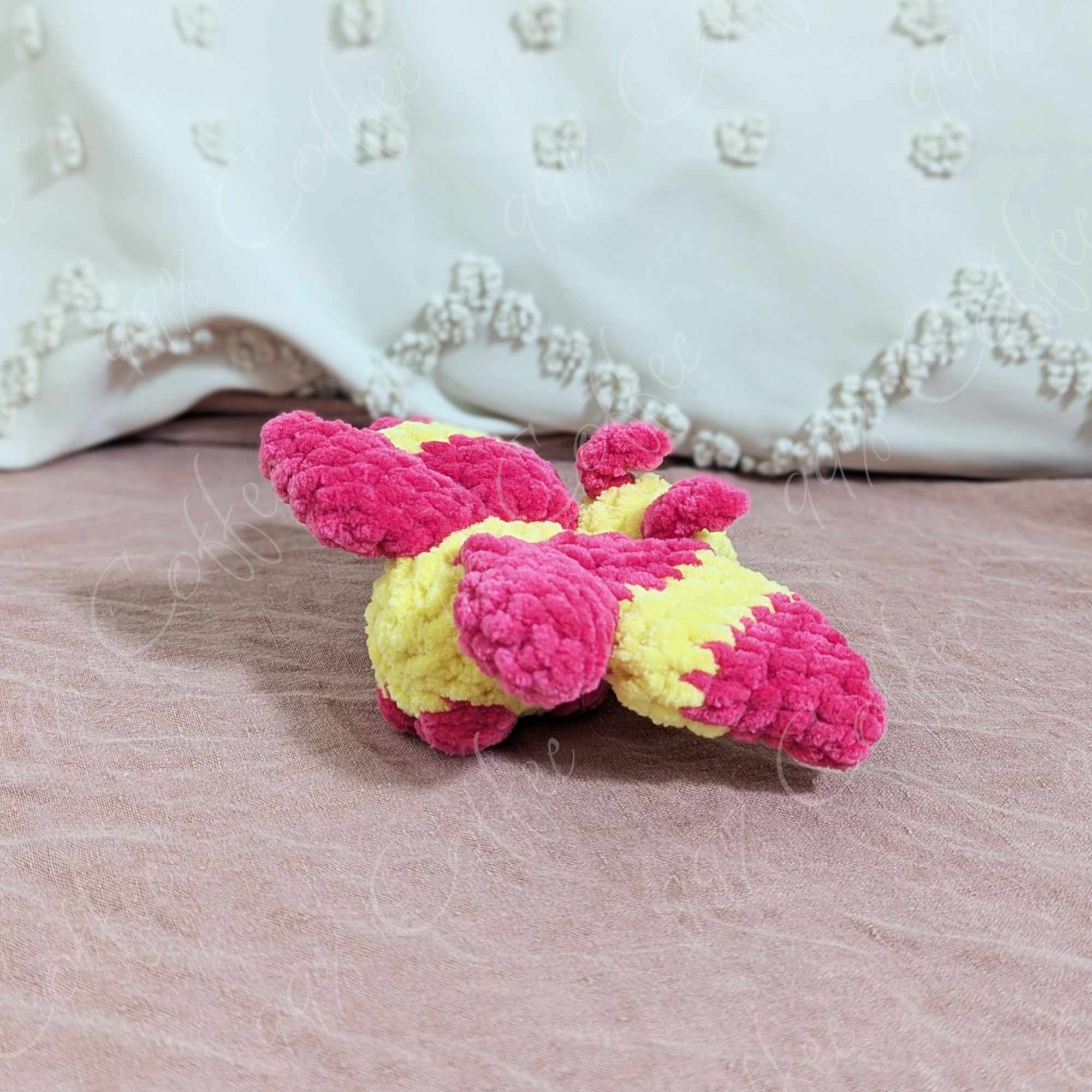 Rosie Maple Moth Stuffed Animal - Cute Handmade Moth Stuffed Animal - 99% Coffee - #color_rosie-maple