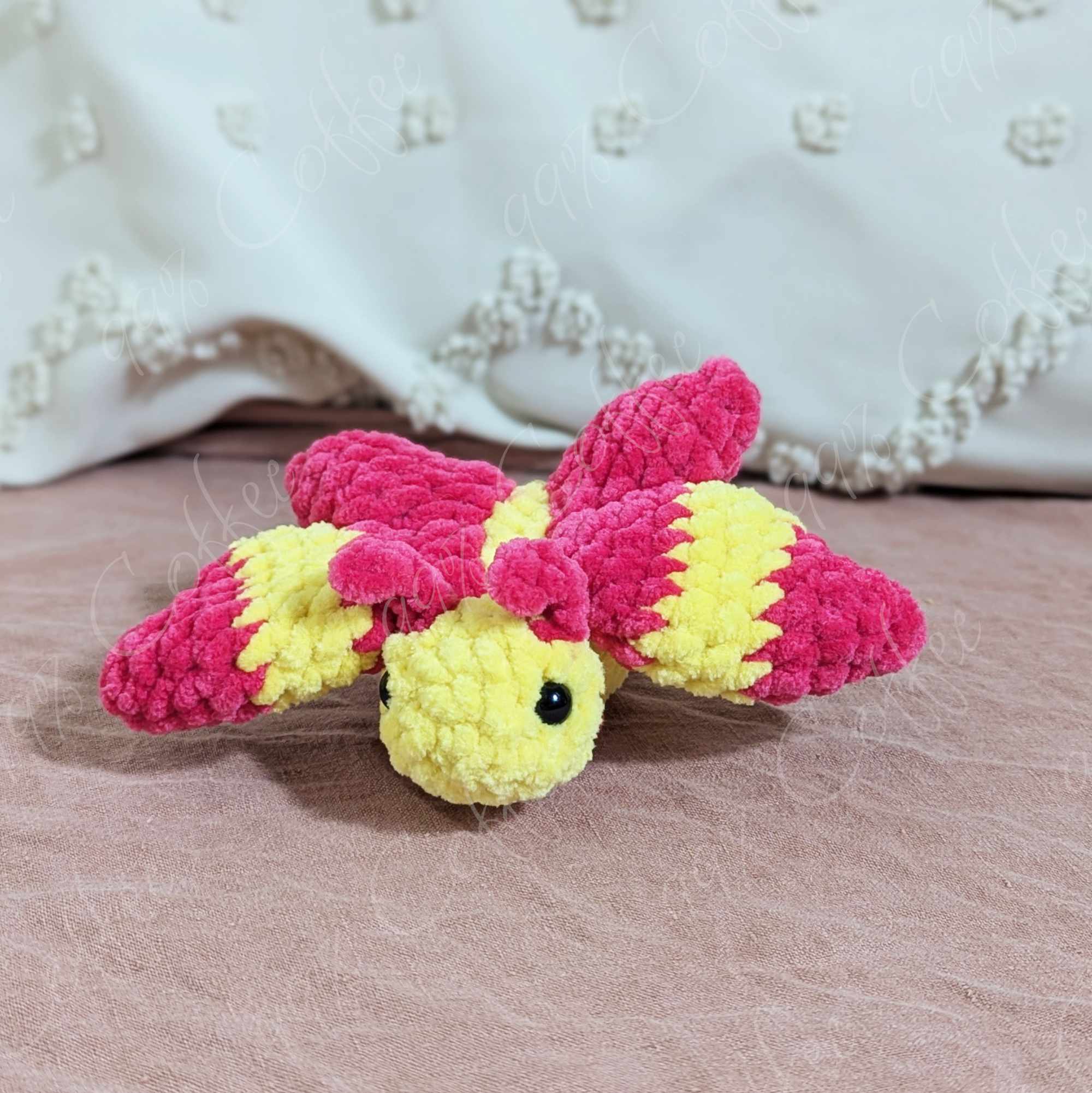 Rosie Maple Moth Stuffed Animal - Cute Handmade Moth Stuffed Animal - 99% Coffee - #color_rosie-maple