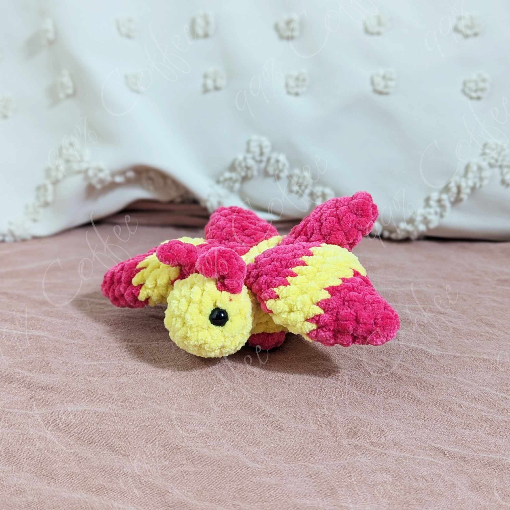 Rosie Maple Moth Stuffed Animal - Cute Handmade Moth Stuffed Animal - 99% Coffee - #color_rosie-maple