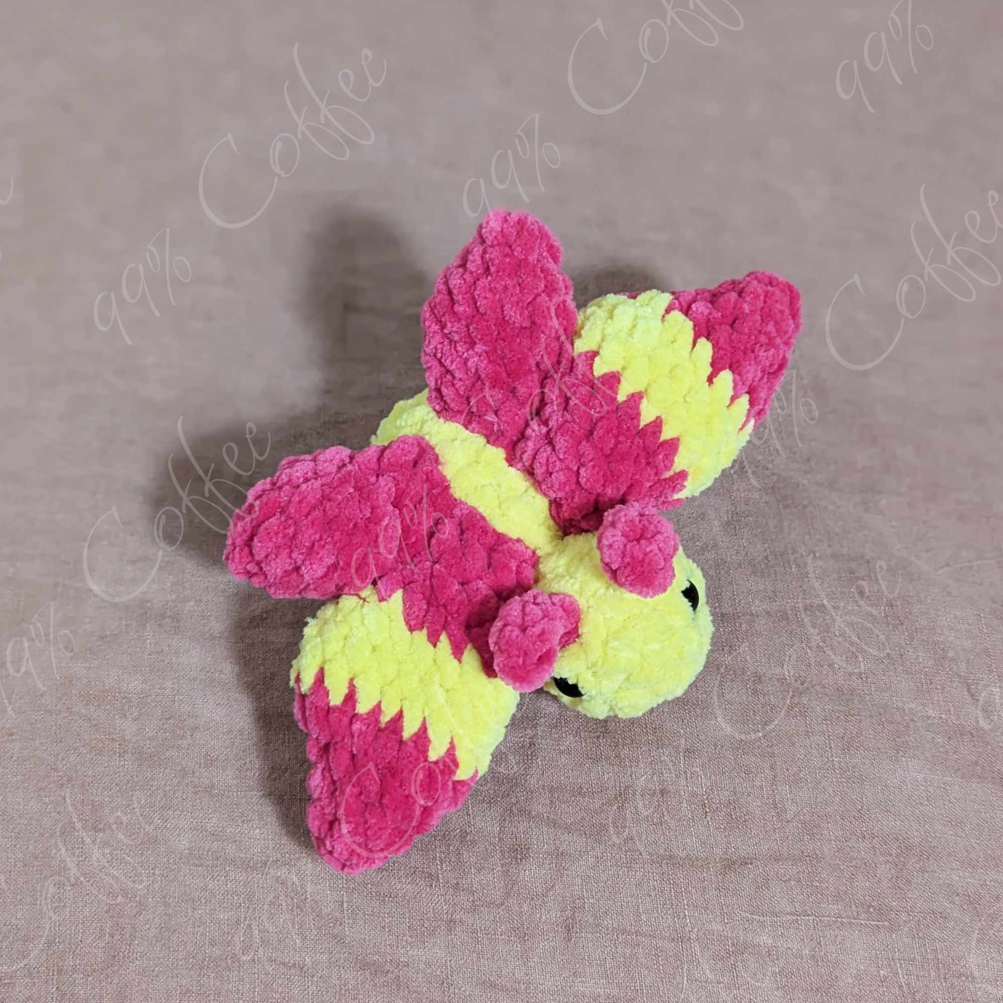 Rosie Maple Moth Stuffed Animal - Cute Handmade Moth Stuffed Animal - 99% Coffee - #color_rosie-maple