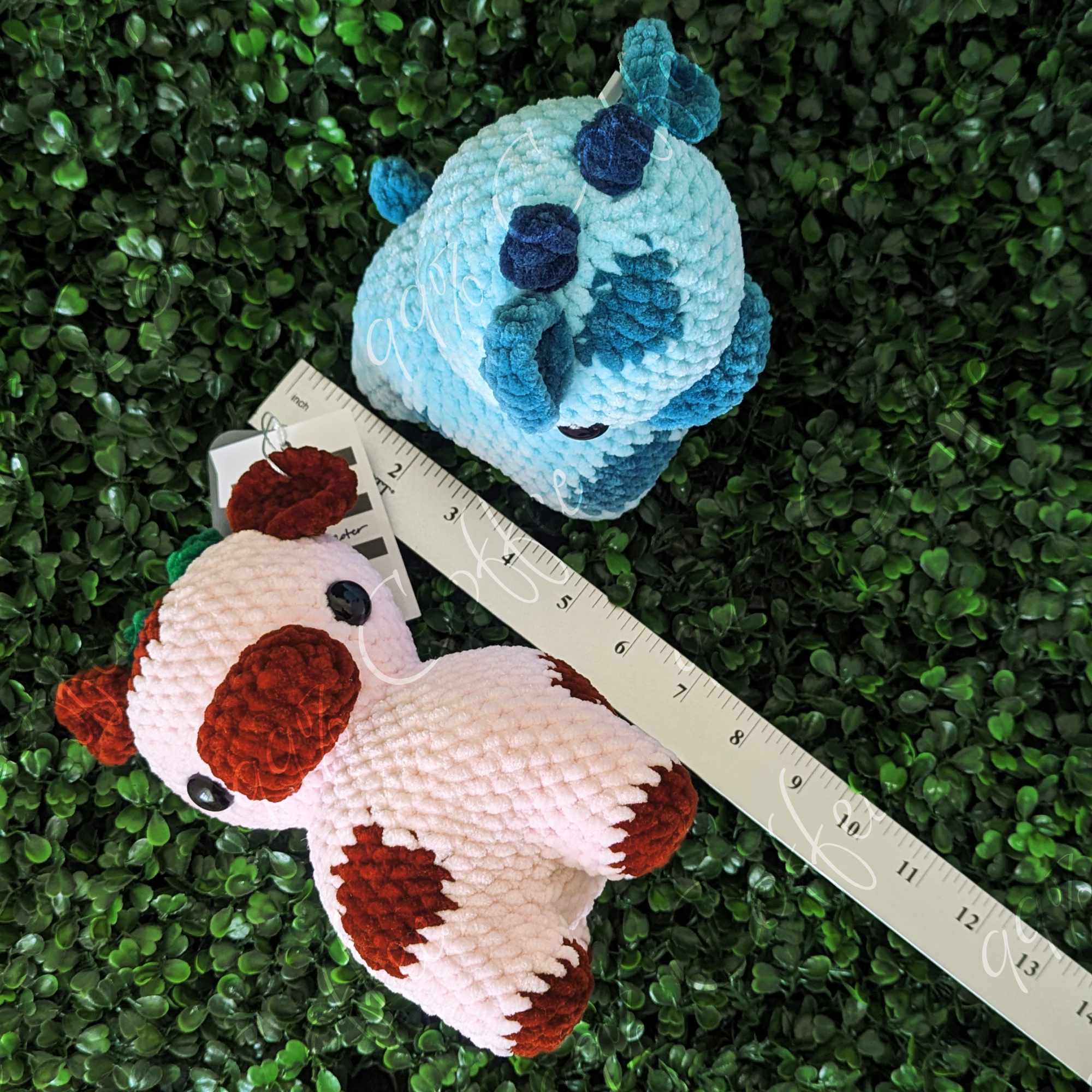 Fruit Cow Plushie - Cute Handmade Fruit Cow Stuffed Animal - 99% Coffee -