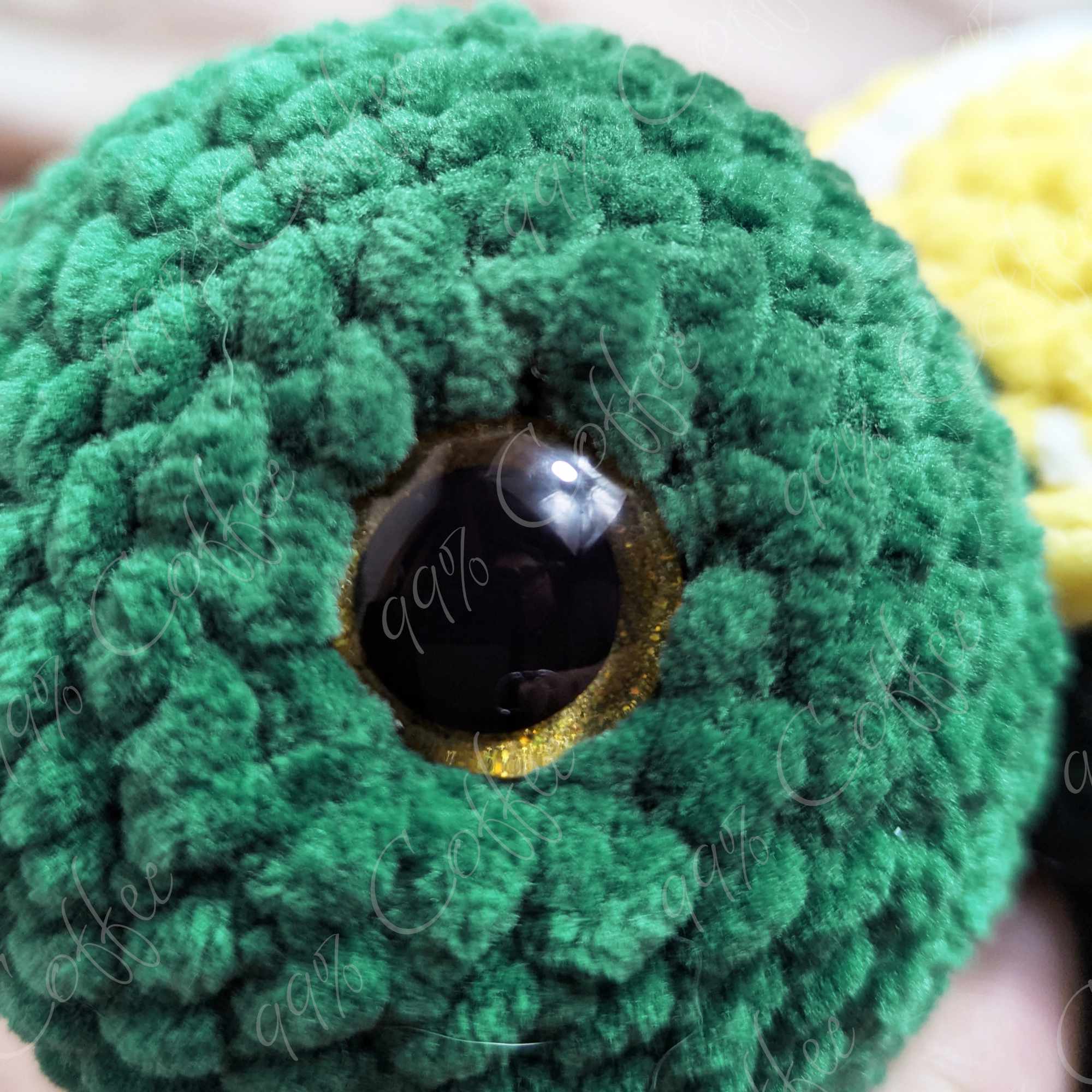 Lemon Turtle Stuffed Animal - Cute Handmade Fruit Turtle Plushie - 99% Coffee - #color_lemon