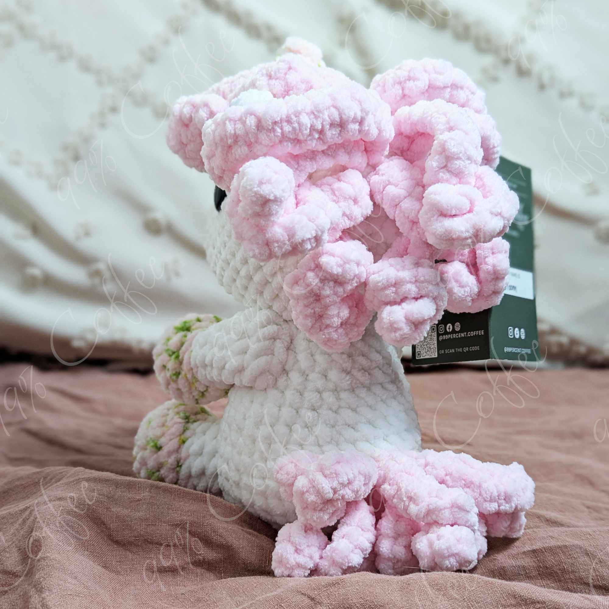 Unicorn Stuffed Animal, Pastel - Cute Handmade Magical Unicorn Plushie - 99% Coffee - #color_pastel