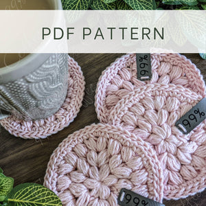 Fancy Puff Coaster Crochet Pattern