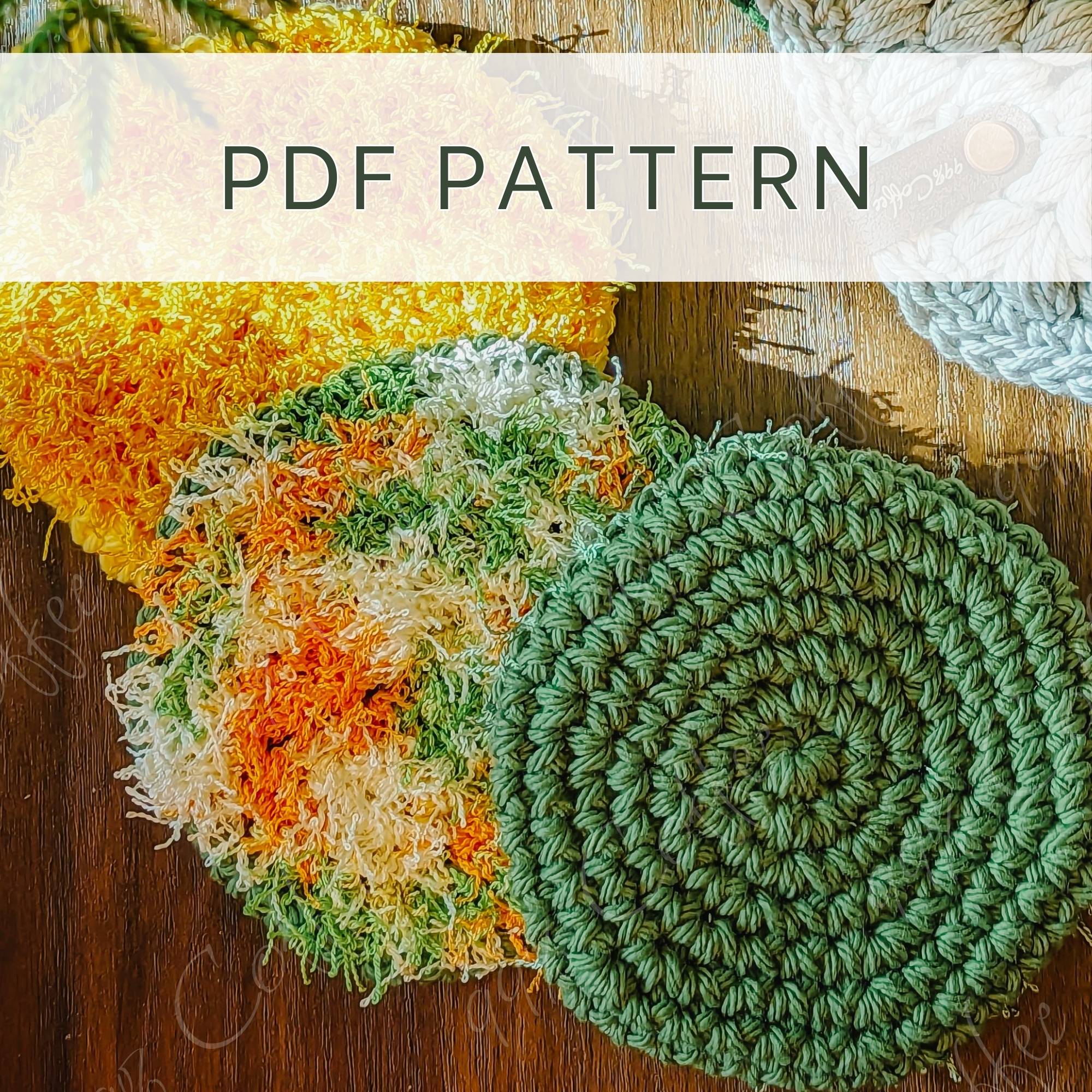 Crochet Pattern || Seamless Scrubby - 99% Coffee