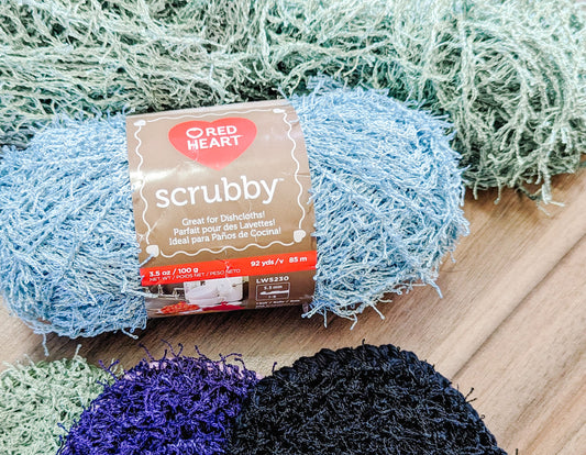 A look at Red Heart Scrubby Yarn - Great or a Pain?