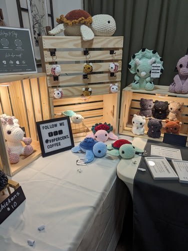 Crochet Market Recap: Small Business Saturday - 99% Coffee