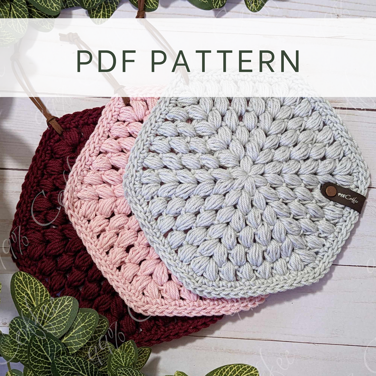 Crochet Pattern || Fancy Puff Trivet