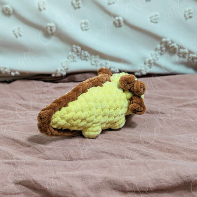 Baby Axolotl Plush Stuffed Animal - Cute Handmade Small Axolotl Plushie - 99% Coffee - 