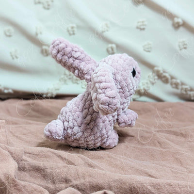 Baby Bunny Stuffed Animal - Cute Handmade Baby Bunny Plushie - 99% Coffee - 