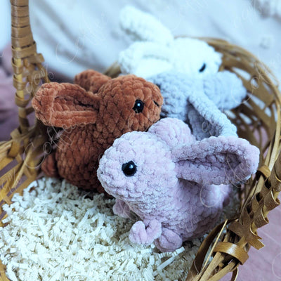 Baby Bunny Stuffed Animal - Cute Handmade Baby Bunny Plushie - 99% Coffee - 