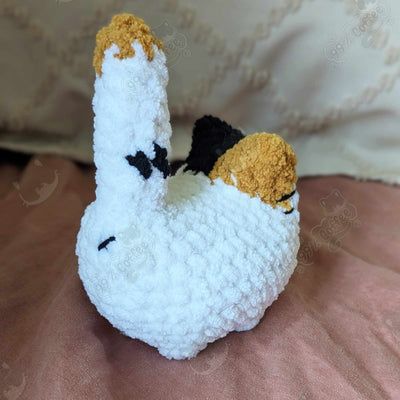 Customizable Loaf Cat Plushie, Calico - Handmade Custom Cat Stuffed Animal - 99% Coffee - 