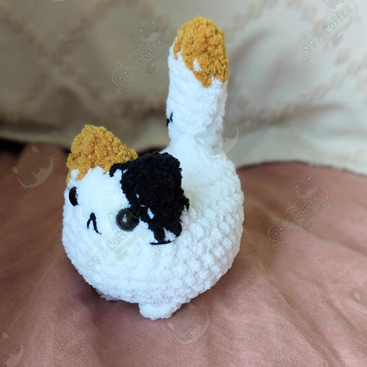 Customizable Loaf Cat Plushie, Calico