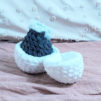 Hatching Chick Stuffed Animal - Cute Handmade Baby Chick Plushie - 99% Coffee - 
