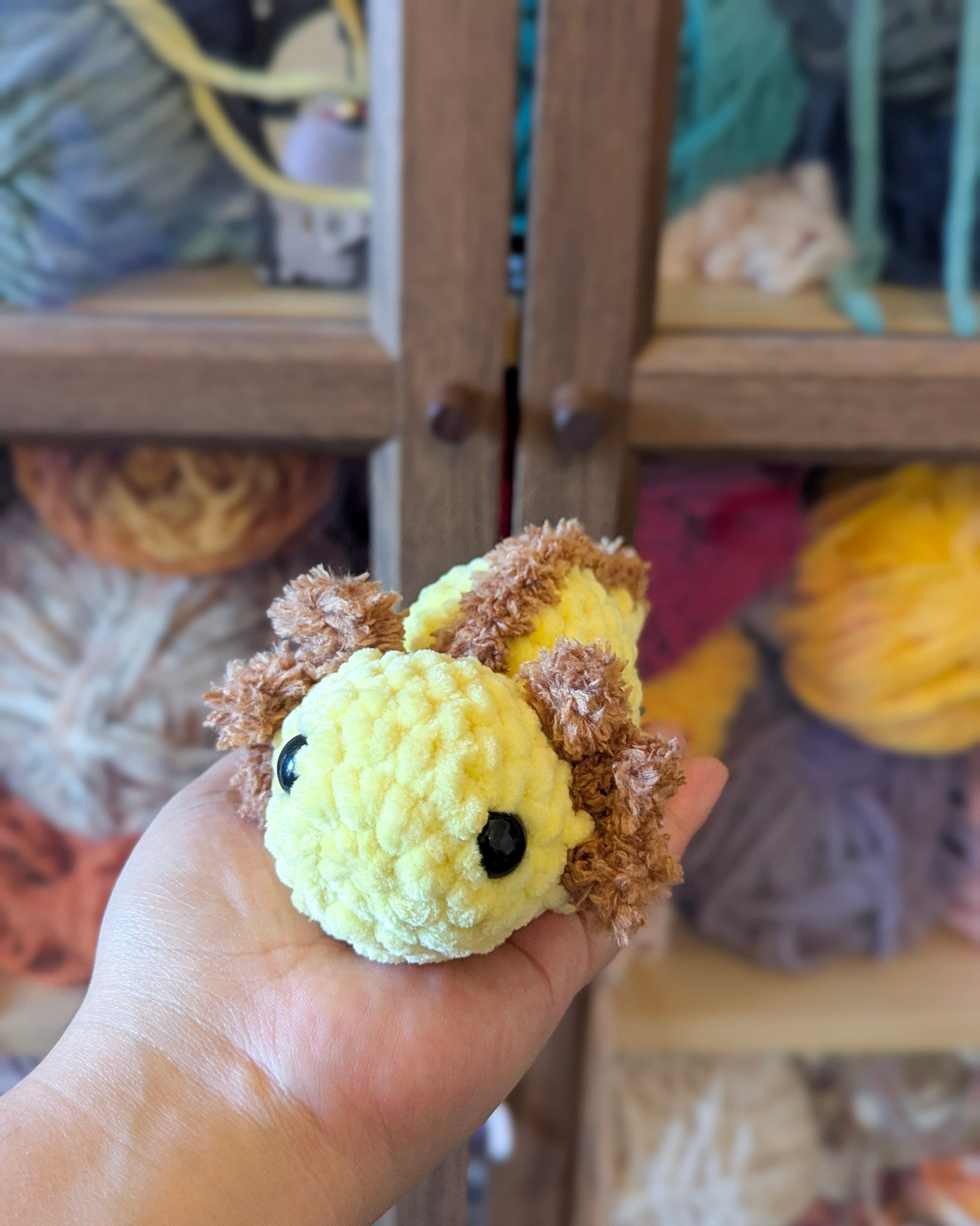 Chubby Axolotl Plushie - 99% Coffee #color_yellow