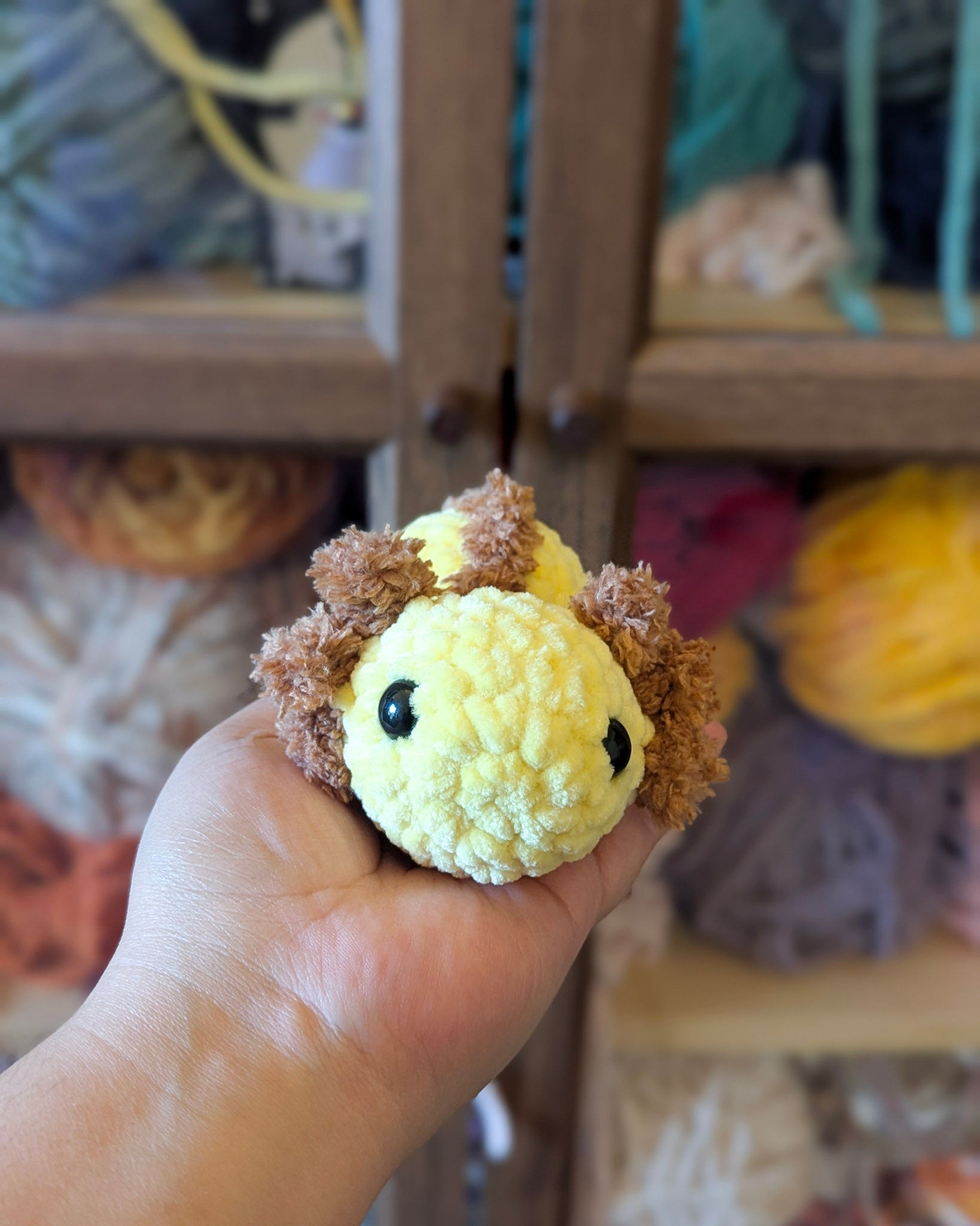 Chubby Axolotl Plushie - 99% Coffee #color_yellow