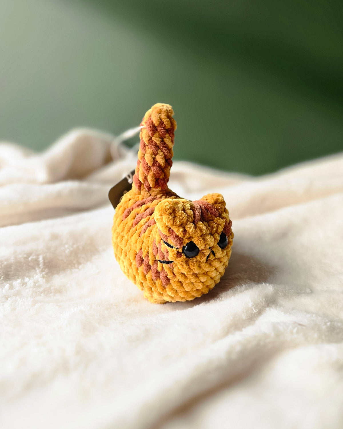 Chubby Tabby Loaf Cat Plushie - 99% Coffee #color_orange