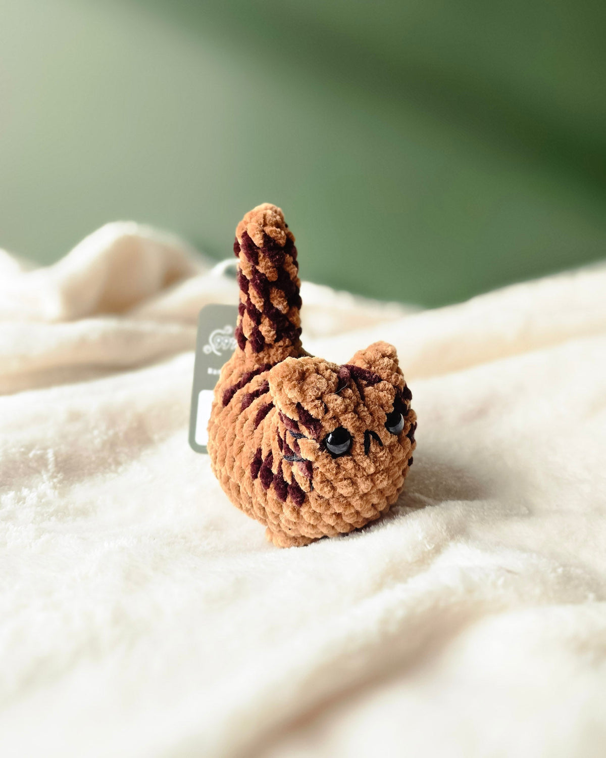 Chubby Tabby Loaf Cat Plushie - 99% Coffee #color_brown