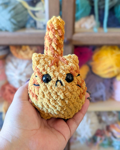Chubby Tabby Loaf Cat Plushie - 99% Coffee 