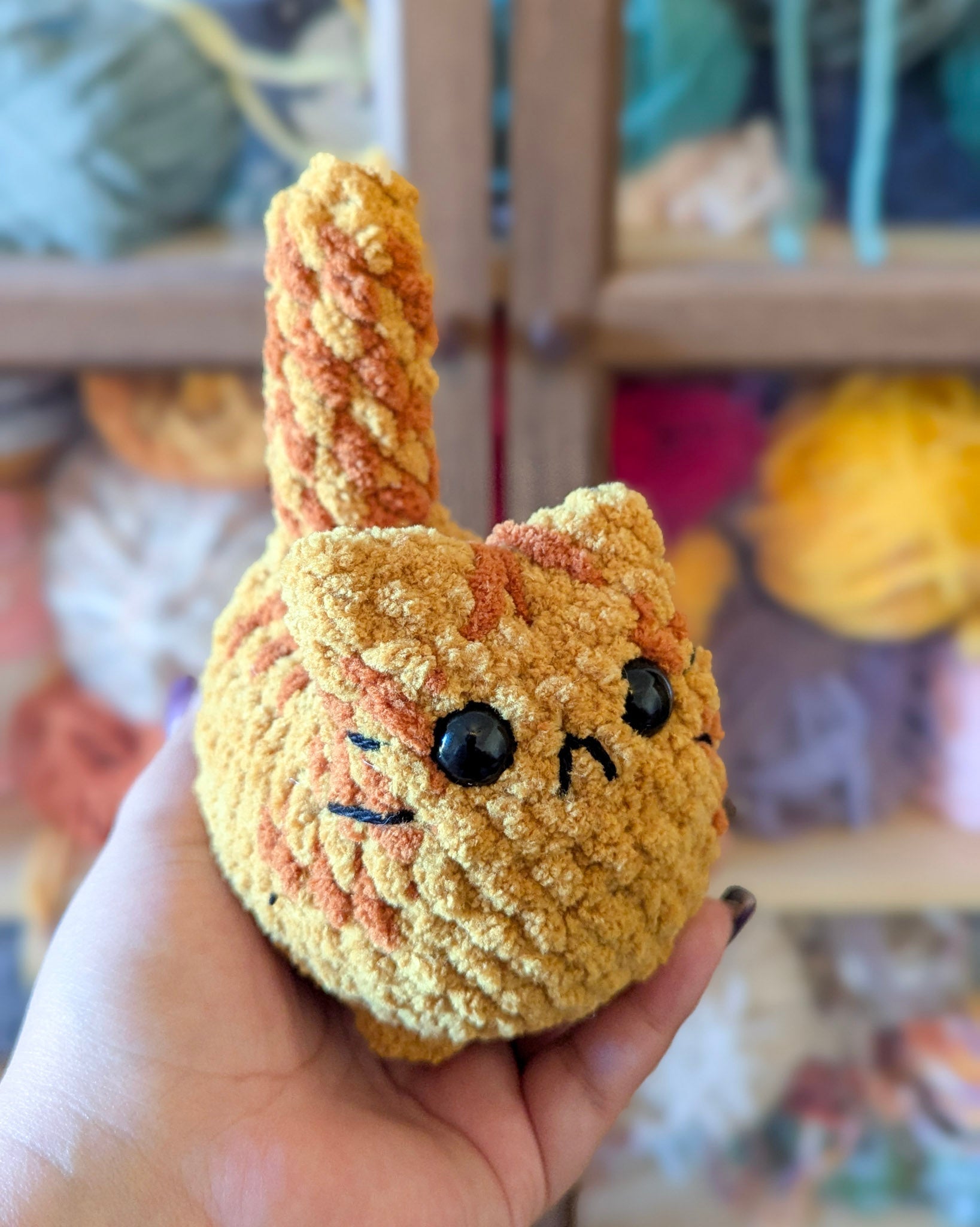 Chubby Tabby Loaf Cat Plushie - 99% Coffee 