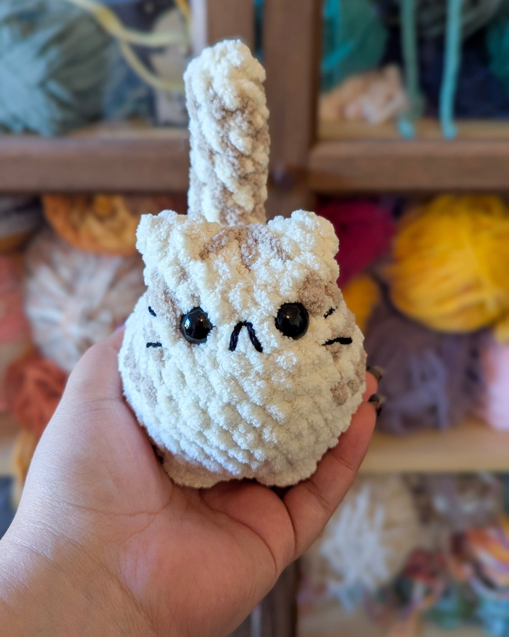 Chubby Tabby Loaf Cat Plushie - 99% Coffee 