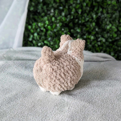 Customizable Loaf Puppy Plushie, Corgi - Handmade Dog Stuffed Animal - 99% Coffee - 