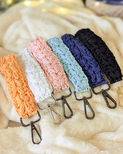 Custom Cotton Keychain Wristlet - 99% Coffee