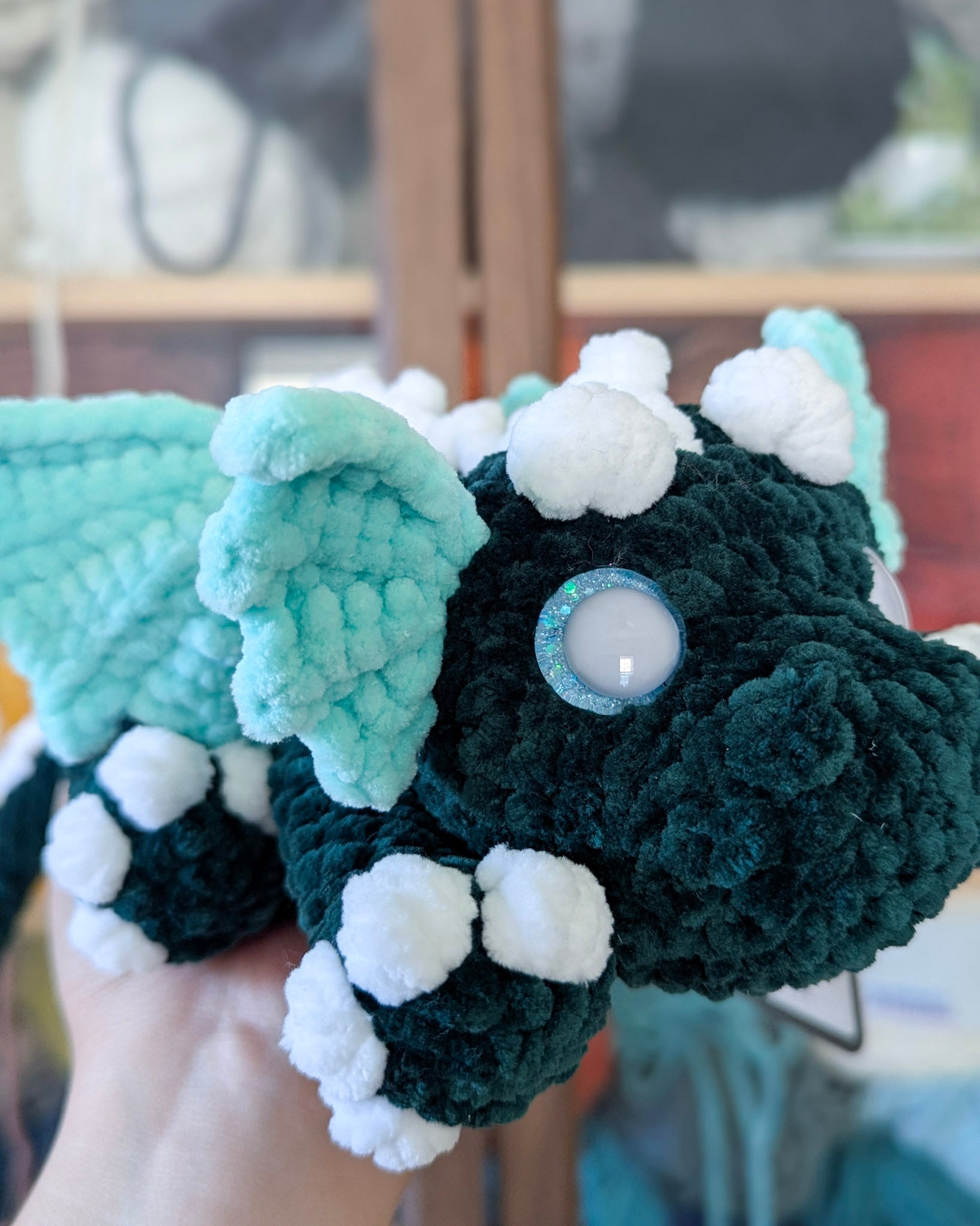 Dragon Stuffed Animal, Green - 99% Coffee