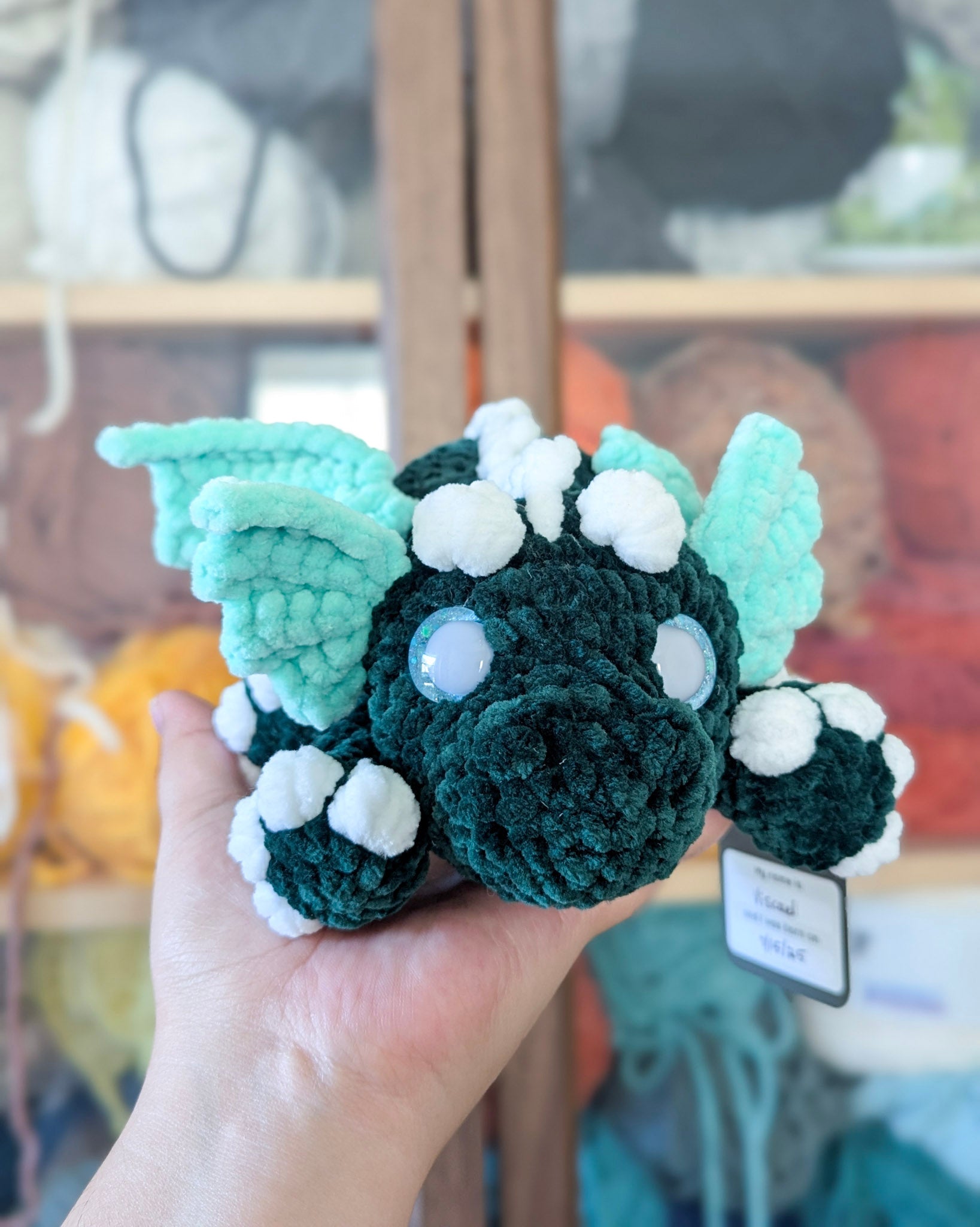 Dragon Stuffed Animal, Green - 99% Coffee
