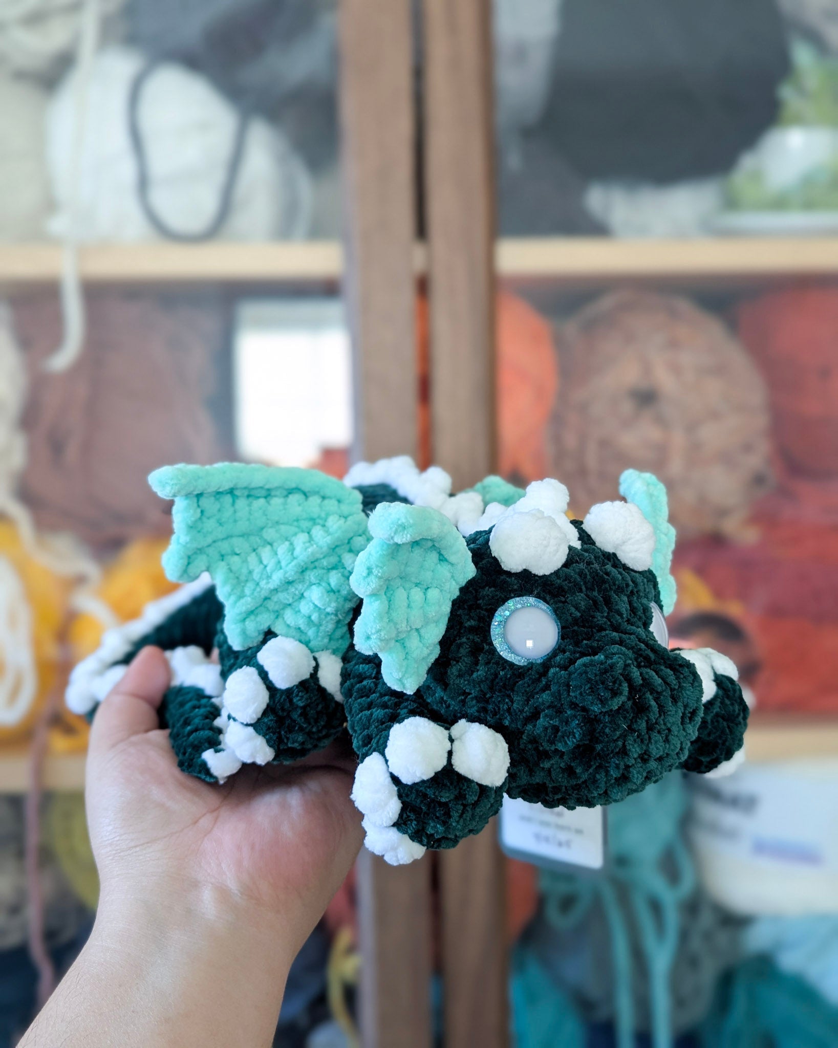 Dragon Stuffed Animal, Green - 99% Coffee