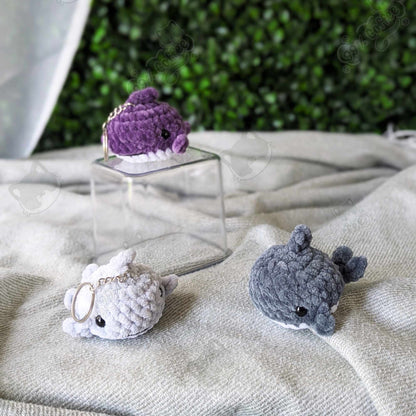 Shark Plushie, Mini - Cute Handmade Small Shark Stuffed Animal Keychain - 99% Coffee - 
