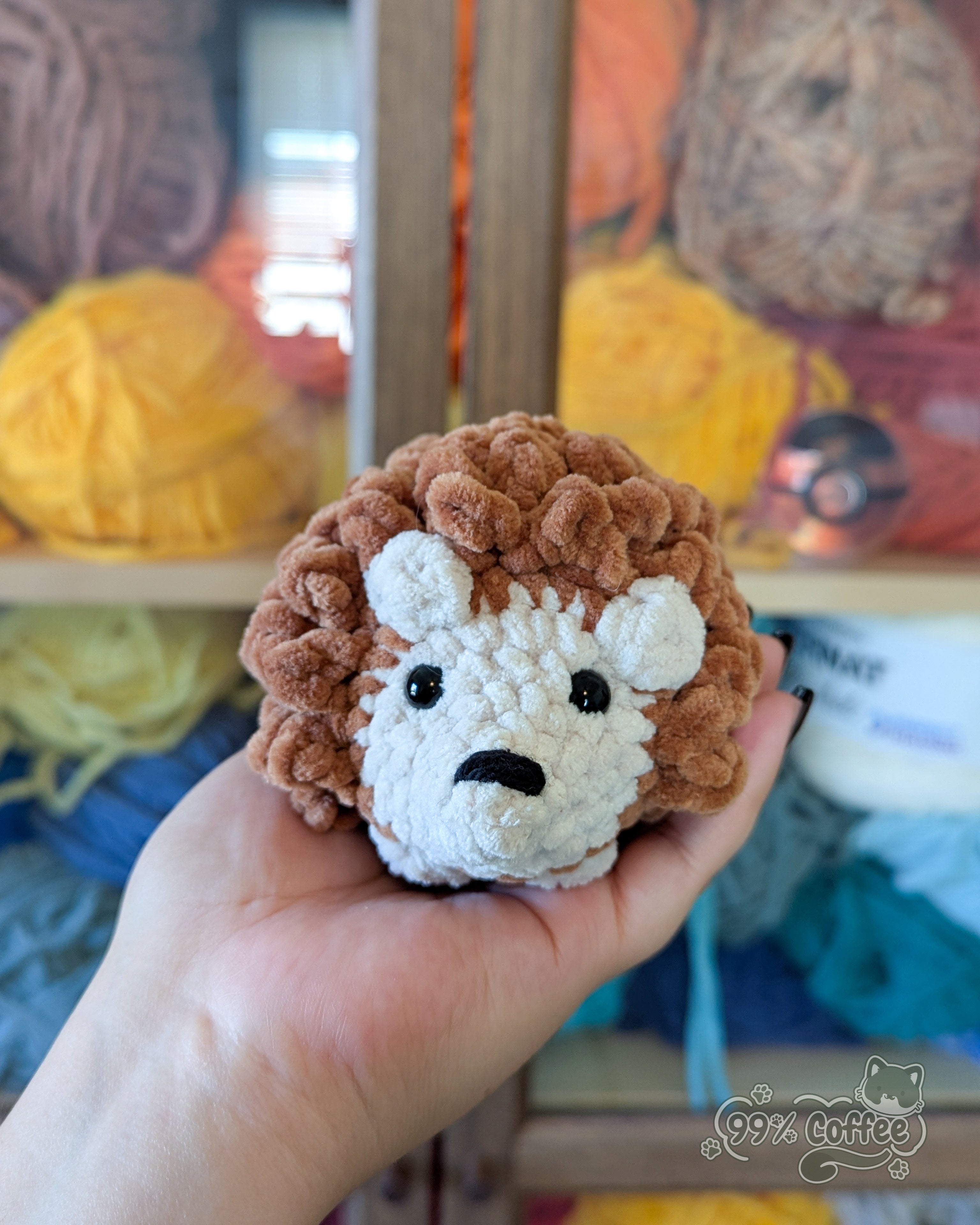 Hedgehog Stuffed Animal - 99% Coffee