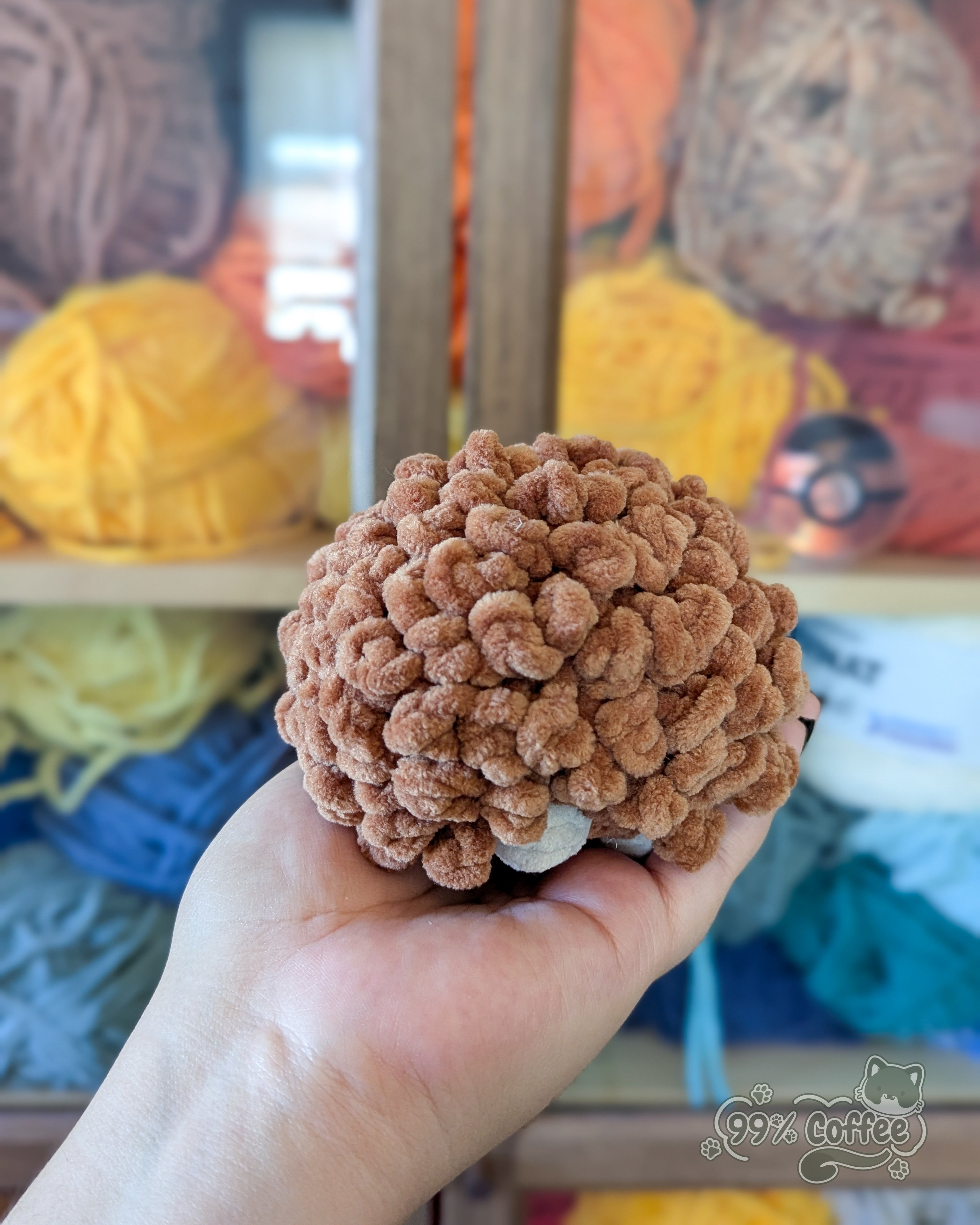 Hedgehog Stuffed Animal - 99% Coffee