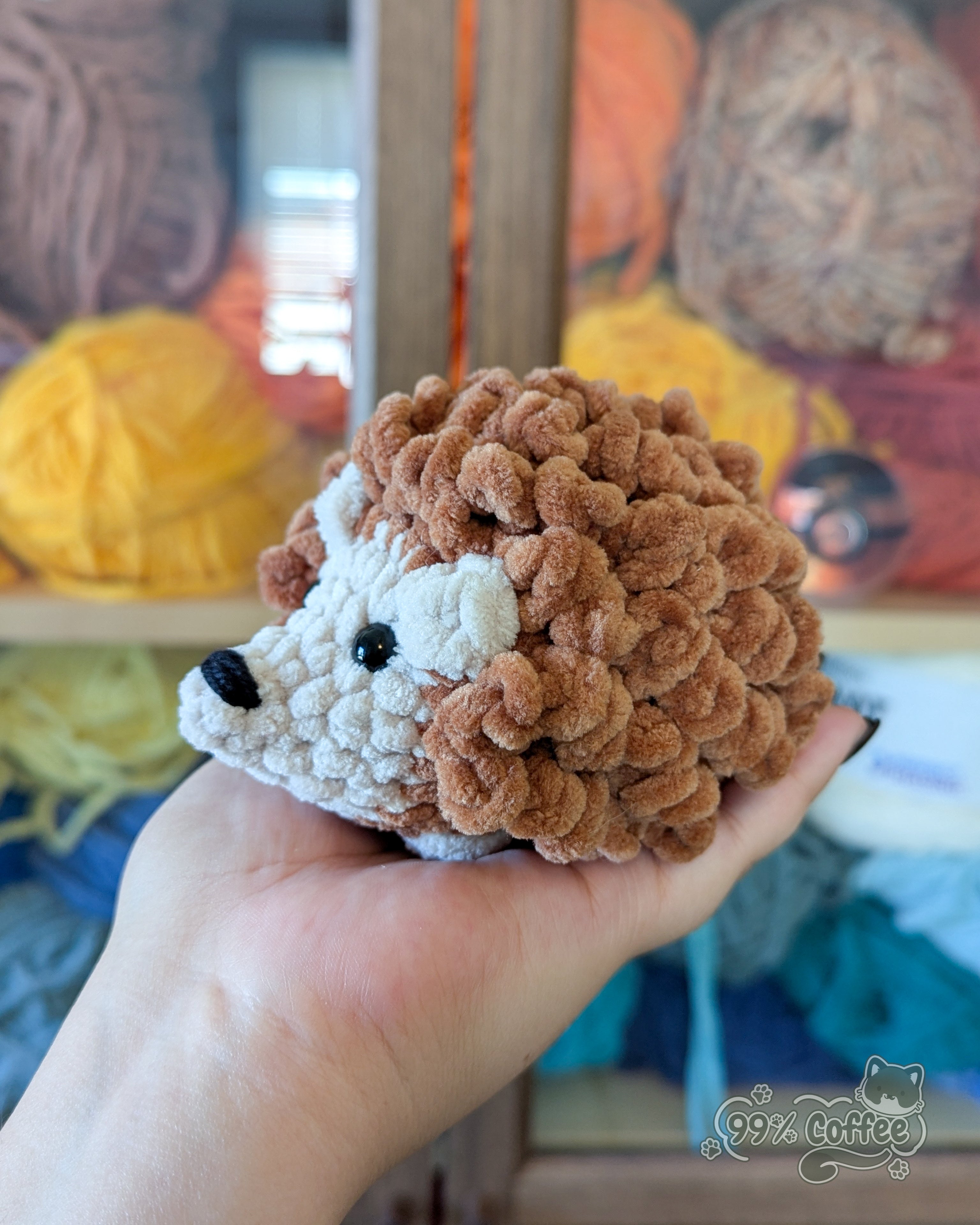 Hedgehog Stuffed Animal - 99% Coffee